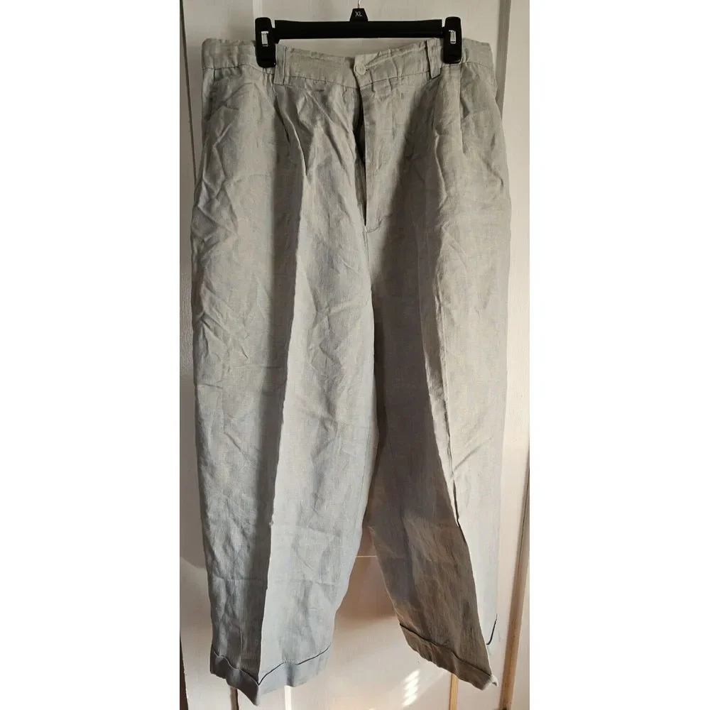 Vtg Royal Prestige‎ PD 100% linen men trouser ( 36